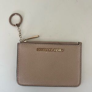 Michael Kors Tan Brown Card Holder Wallet